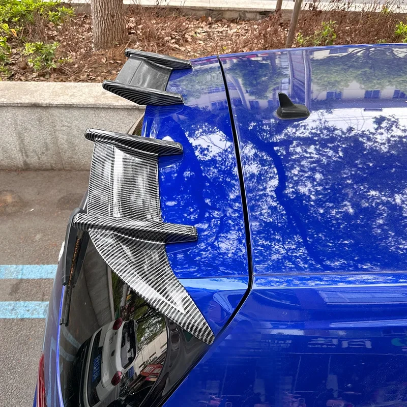 High Quality Top Wing Rear Spoiler Hatchback Gloss Black Easy Installation Exterior Accessories