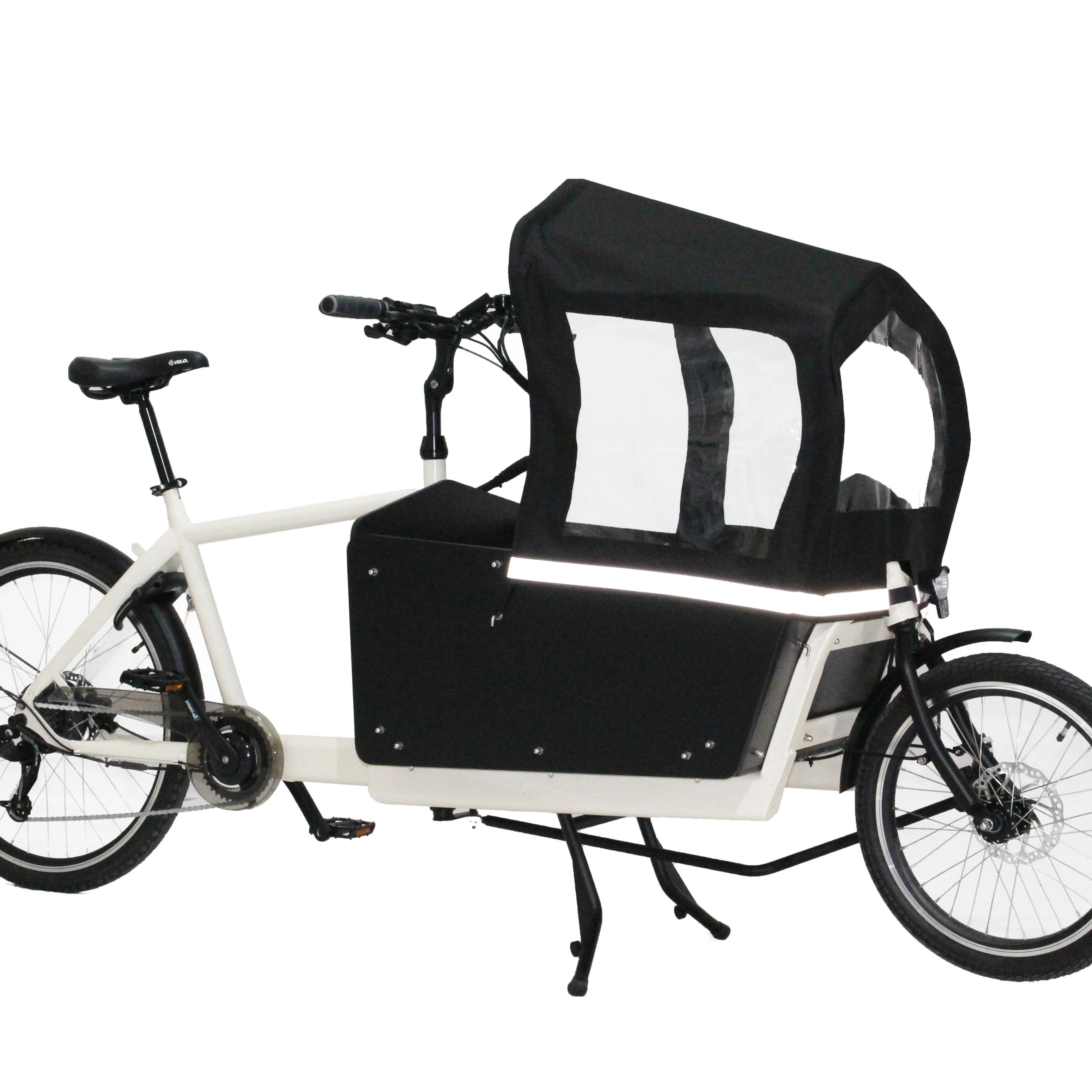 Vélo cargo familial, nouveau design, moteur à 2 roues