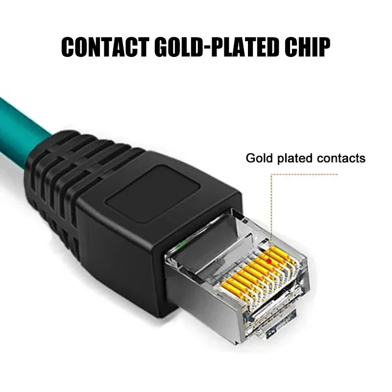 8Pin M12 X-Coded to RJ45 Shielded Connector Industrial Cat6 Ethernet Coded Cable X-type M12 Male to RJ45 for Congnex Vision Cabl