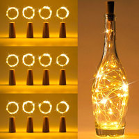 2M 20 LED Bottle Light Fairy Lights Cork Mood Lights Wine Bottle Night Light for Party, Garden, Christmas, Wedding Decoration