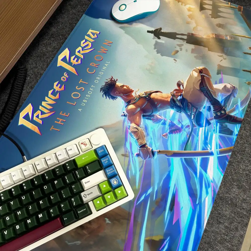 

P-Prince of Persia The Lost Crown Mouse Pad Xxl Computer Large Size Non-slip Gamer Keyboard 90x40cm Art Design HD Deskmat