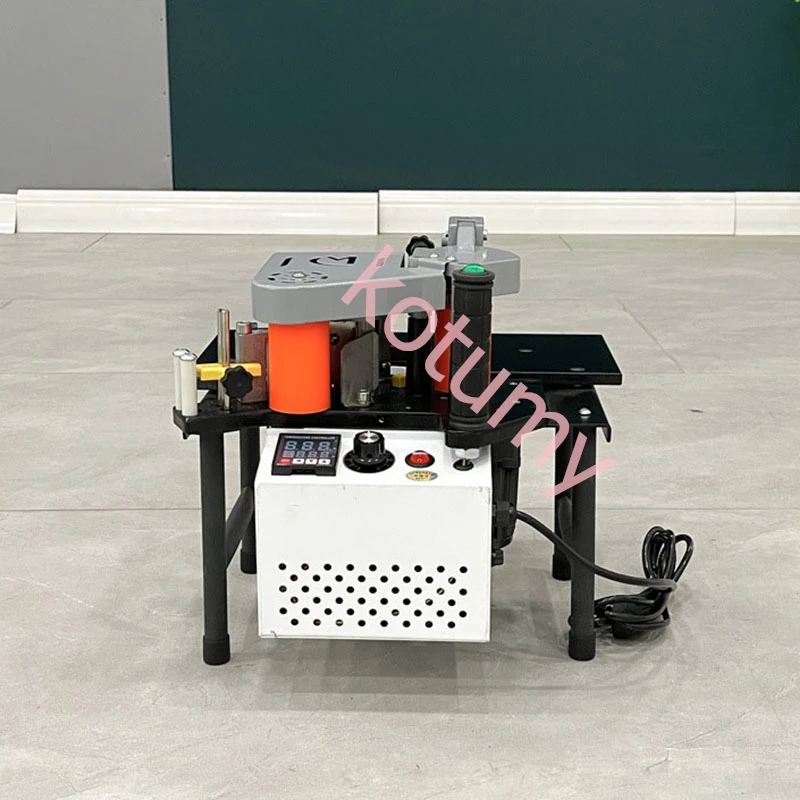 220V110V Edge Banding Machine 1200W Double Side Gluing Edge Bander PVC Woodworking Edge Banding Machine