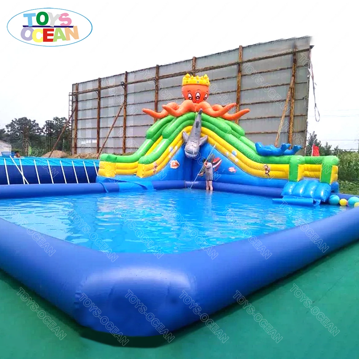 2025 New Commercial PVC  Giant Backyard Children Blow up Wet Dry Adult and Kid Pool  Slide Inflatable Water Slide for Sale