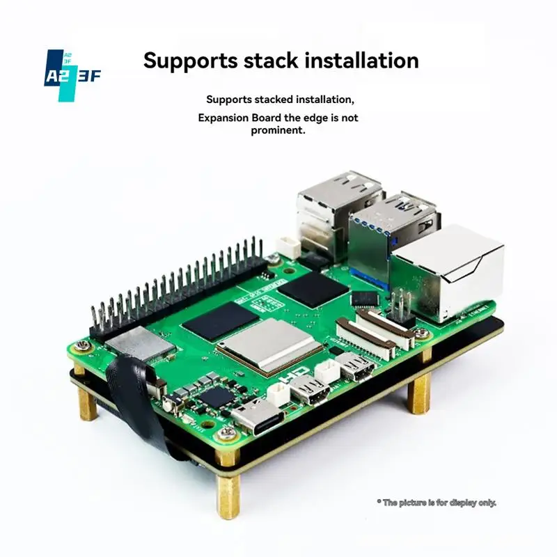 

A23F-For Raspberry Pi 5 Dedicated PCIE To M.2 NVME SSD State Drive Expansion Board 2230 2242 2260 2280 Support Pi5 Cooler