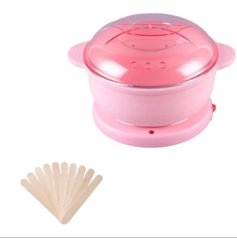 Portable Foldable Silicone Hot Wax Machine for Body Hair Removal 10 PCS Waxing Wood Included