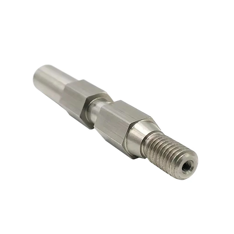 مخصص الفولاذ المقاوم للصدأ عمود طويل المحرك رمح CNC السويسري نوع مخرطة بالقطع الميكانيكية محرك رمح CNC تحول ومخرش