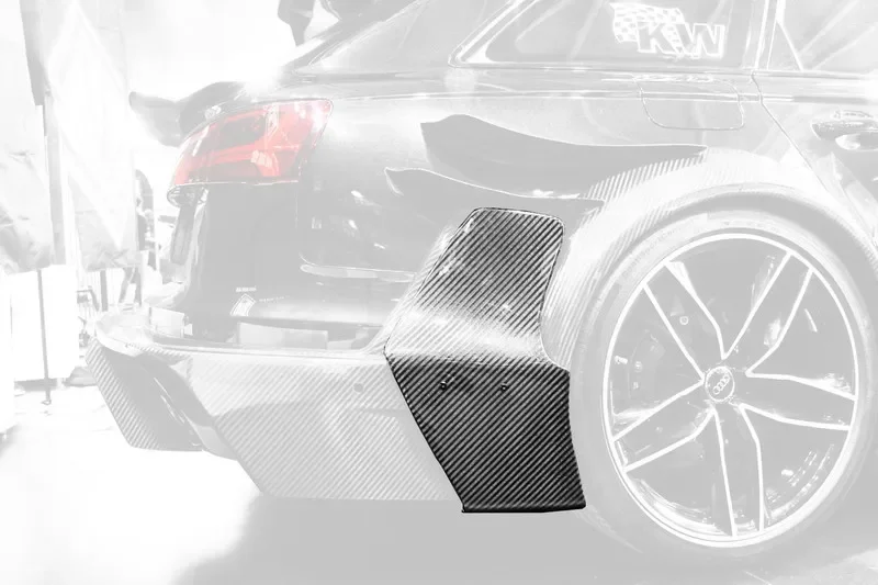 Trade Assurance Carbon Fiber Rear Bumper Canards Fit For 2015-2017 RS6 DTM Rear Bumper Canards 2pcs