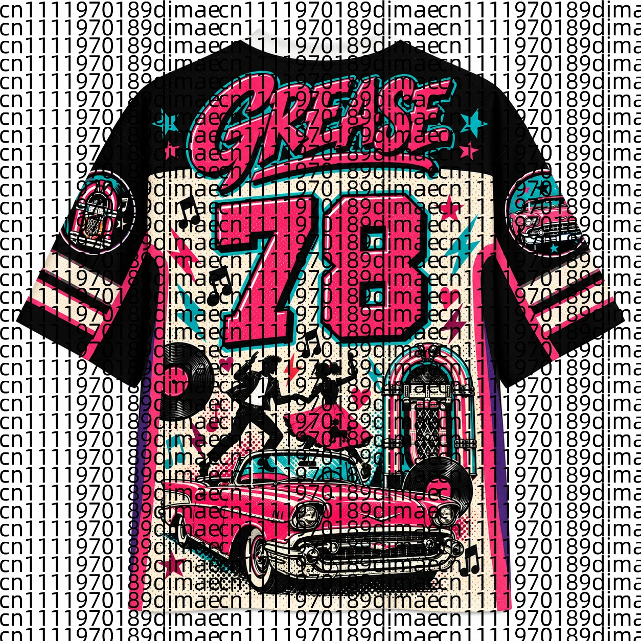 Retro Street Fashion Woven Casual Jersey Shirt Men Women Universal Quick Drying Breathable T-shirt Cowardly Children's T-shirt