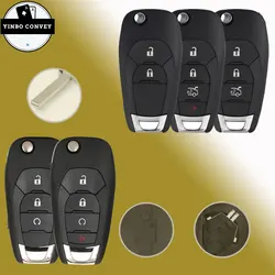 YINBO  Folding Remote Car Key Fob For Chevrolet Cruze Avo Auto Smart Replace Flip Key 2/3/4 Buttons