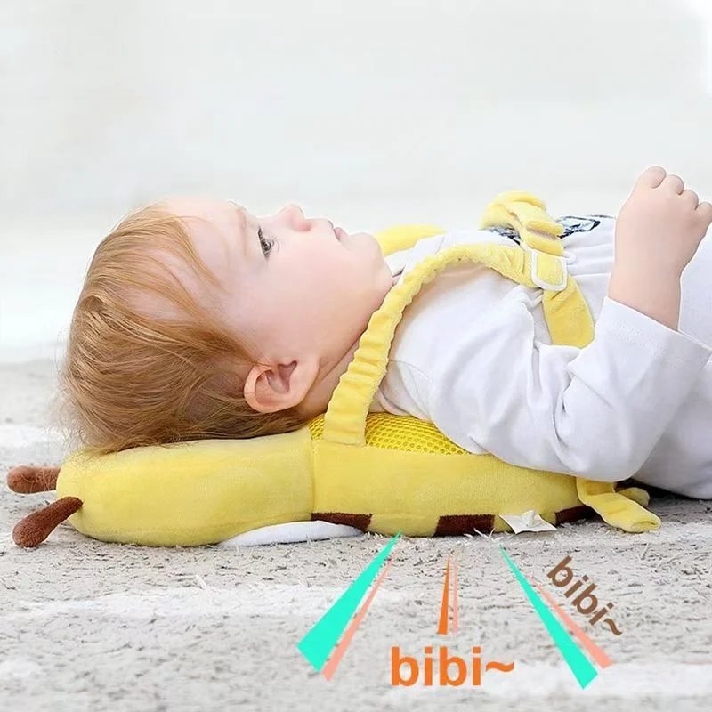 Head Back Protector Baby Protect Pillow Learn Walk Headgear Prevent Injured Safety Pad prevention Fall Cartoon Bee Kids Pillows