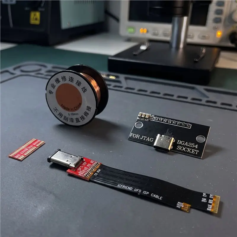 AED7-UFS ISP Cable UFS ISP Flex Cable Upgrade Type C For EASY JTAG BOX UFS 254 Socket Conector Cable
