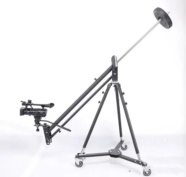 Professional Aluminum Telescopic Camera Tripod Stand Swivel Caster Wheels 120kg Load Capacity Adjustable 90cm 125cm for Film