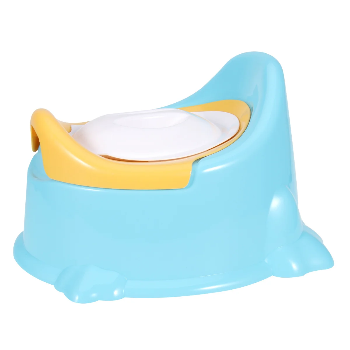 مقعد مرحاض للأطفال بتصميم مريح وعاء قابل للفصل، مقعد تدريب خفيف الوزن للأطفال الصغار في المنزل أو على الذهاب باللون الأزرق
