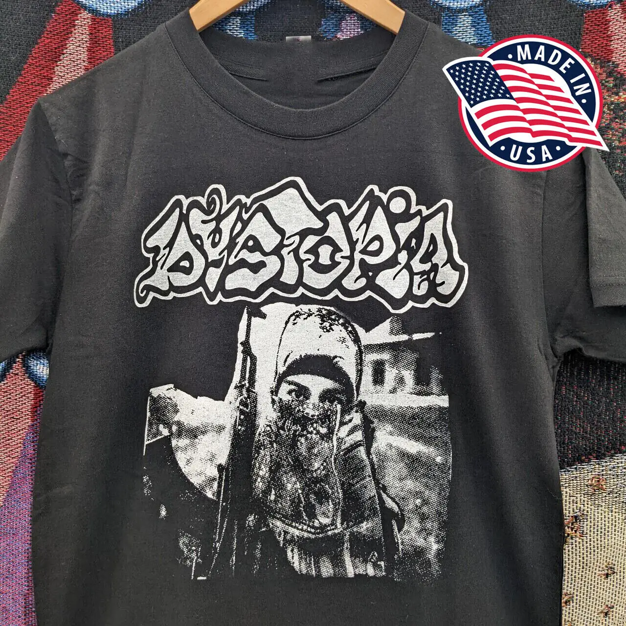 Popular Dystopia Band Short Sleeve Gift For Fan Black All Size Gift Shirt TG2726
