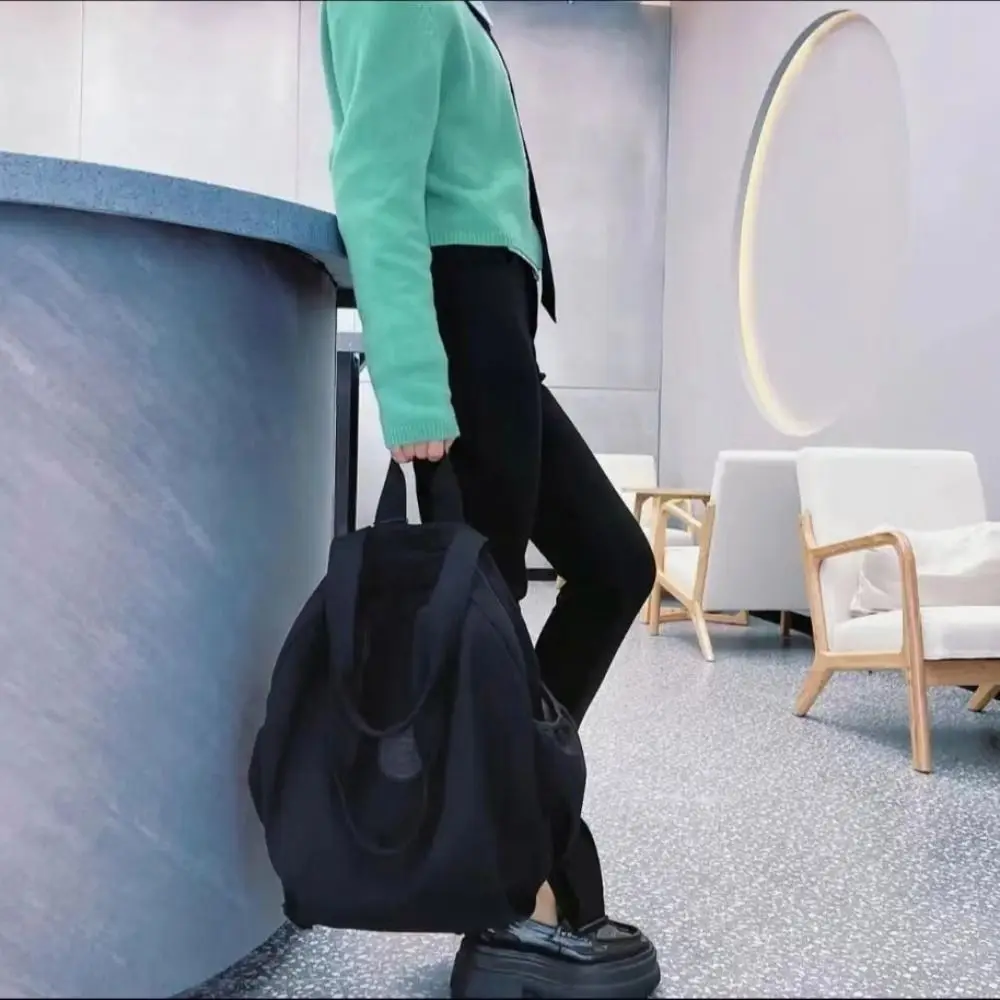 

Спортивный нейлоновый рюкзак в корейском стиле, нейлоновая дорожная сумка большой емкости, нишевая дизайнерская однотонная сумка для фитнеса на открытом воздухе