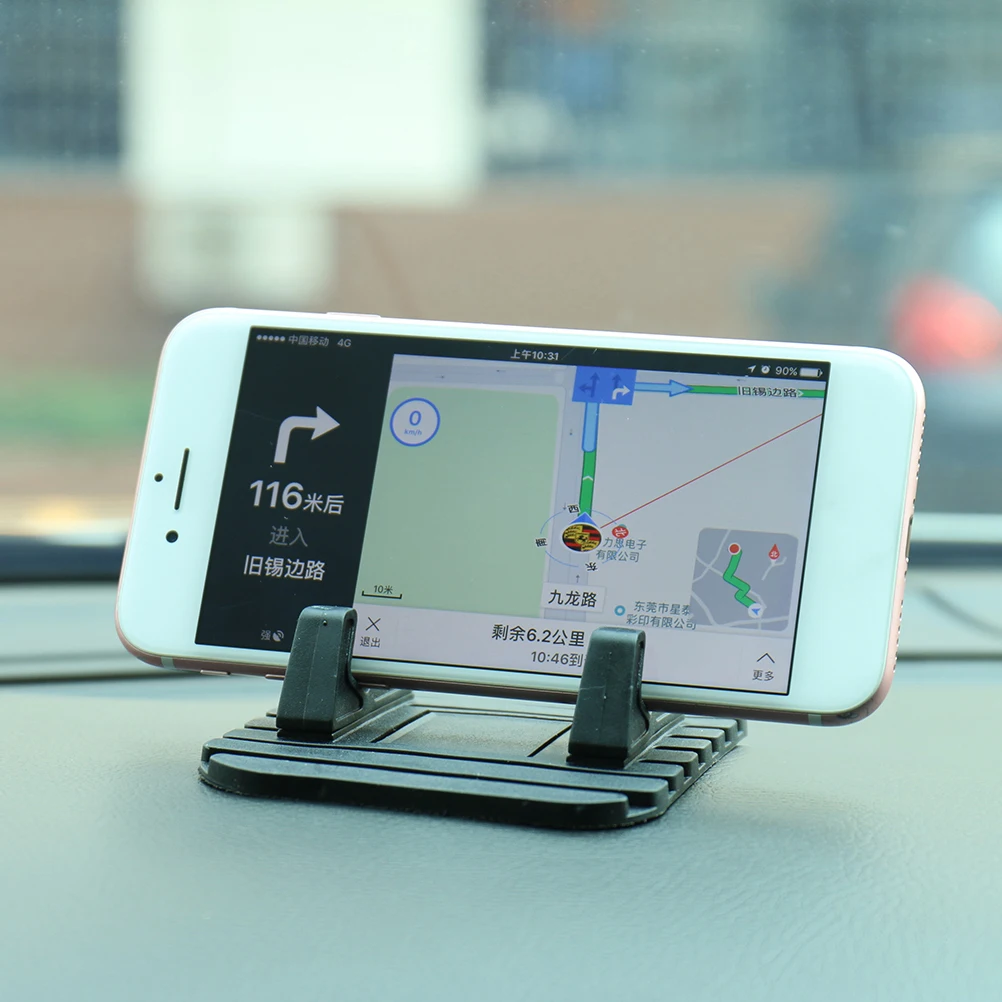 

Silicone Phone Holder Car Dashboard Hook Design Mobile Phone Stand Bracket GPS Navigation Mount Black GPS Holder