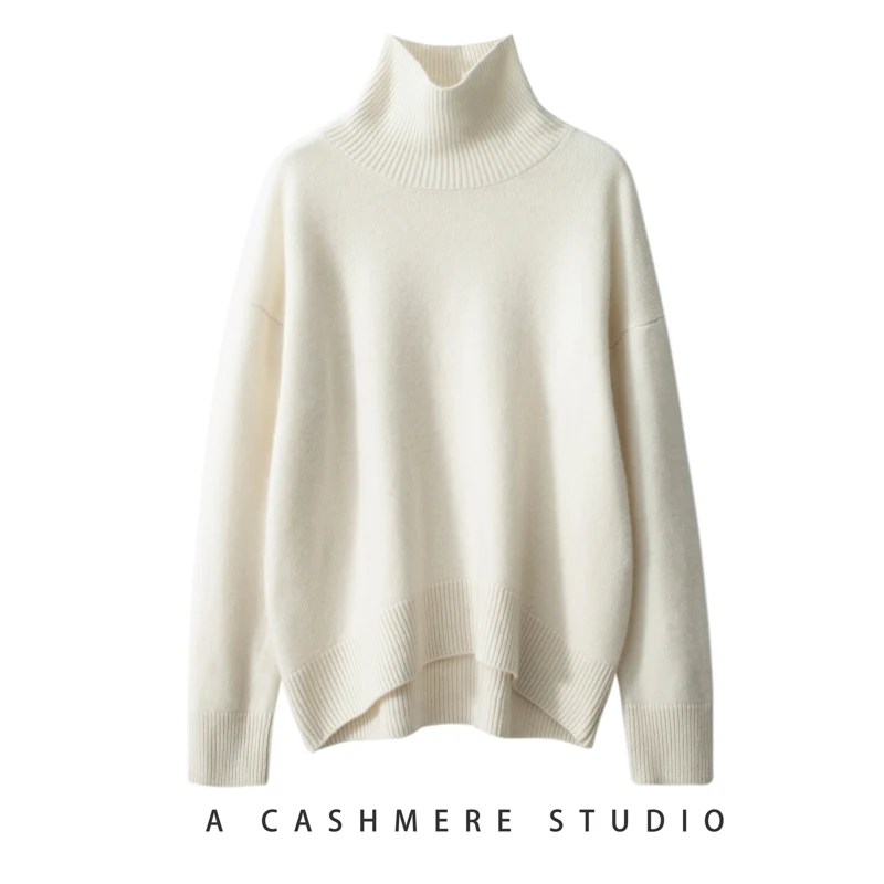 

KOIJINSKY Autumn and winter women's cashmere thickened high collar sweater