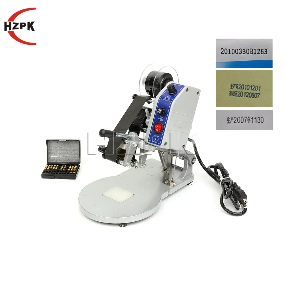 

HZPK DY-8 Color ribbon hot date printing machine/Manual date printer/hand pressure coding machine