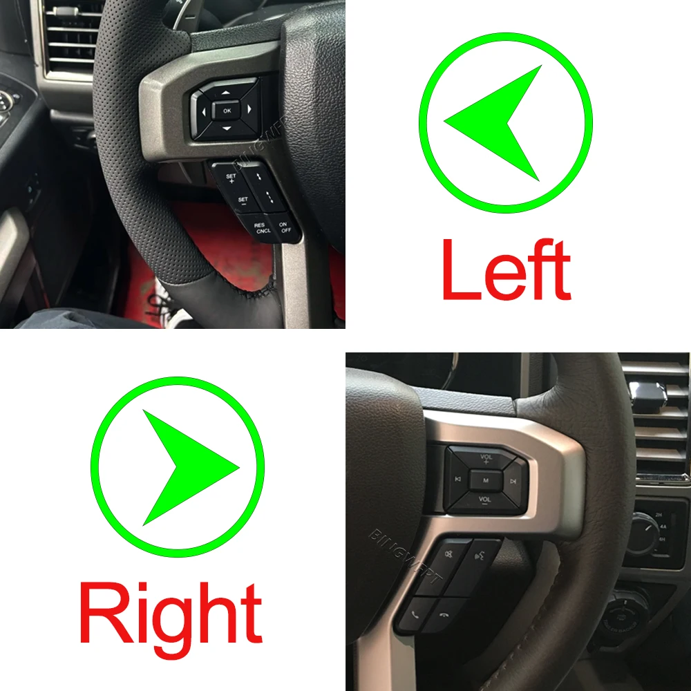 Multimedia Cruise Control Volume Phone Steering Wheel Button Switch For 150 2015-2018 For F-250 F-350 Super Duty 2015-2019