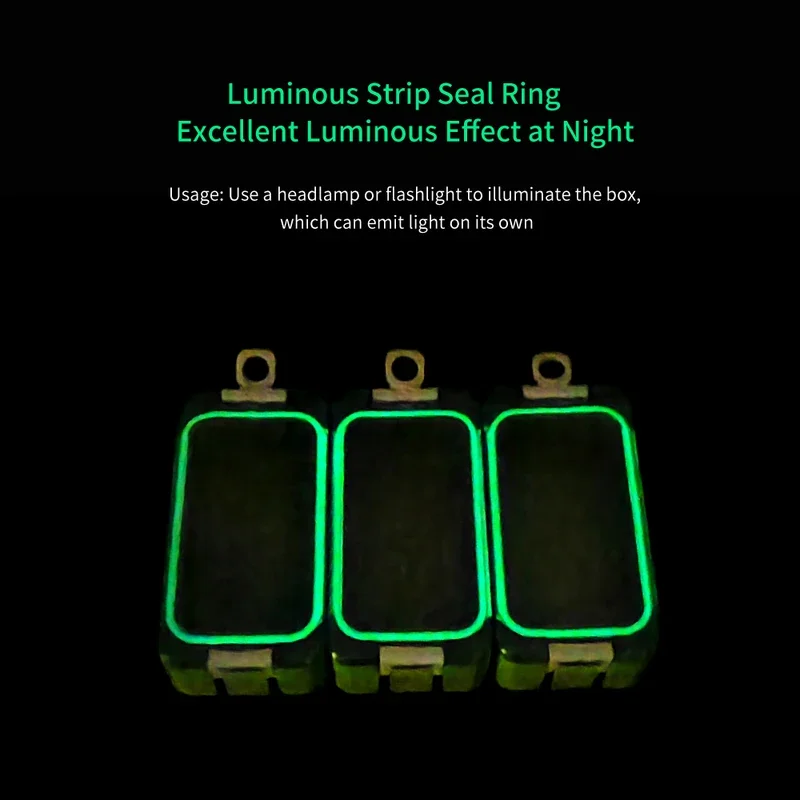 ILURE 3pcs Mini Fishing  Accessories Storage Box Portable Hook Container Lure Compartments Organizer Sea Fishing Tackle image 4