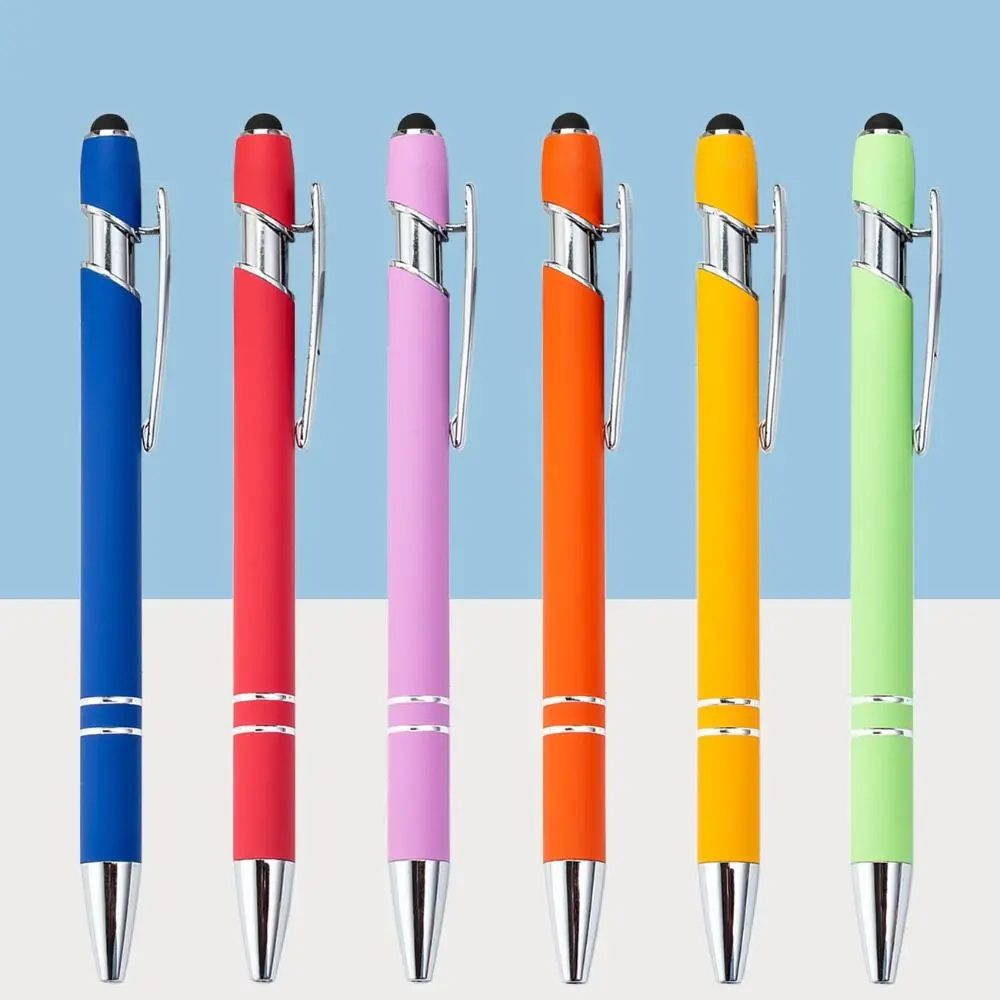 Colorful Matte Ballpoint Pen Creative Multifunction Capacitive Touch Screen Stylus Multi-purpose Universal Condenser Pen