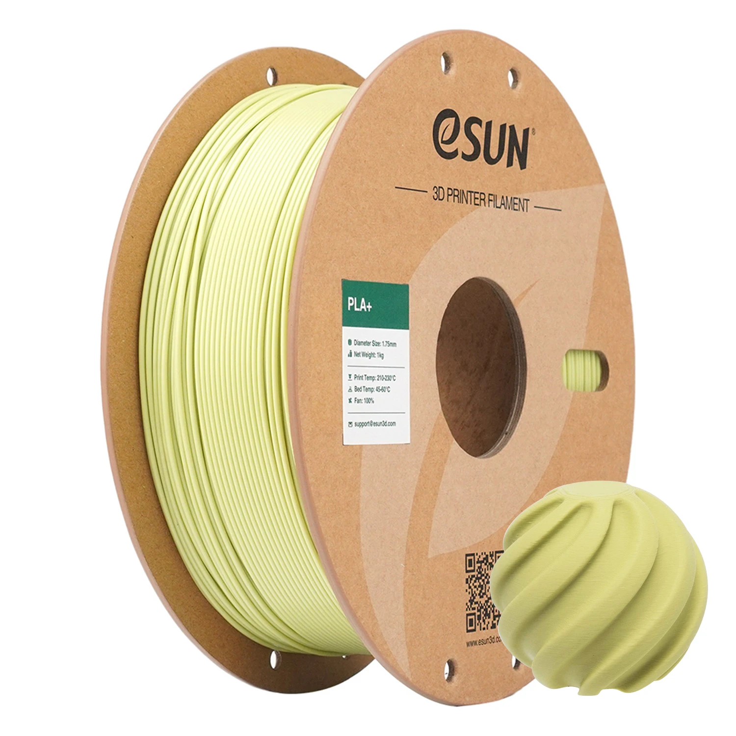 eSUN 3D Filament PLA + Voor Bambu Lab Raise3D 1.75 MM 1 KG PLA Plus 3D Printer Filamenten Verbeterde Kleur PLA + 3D Printing Materiaal