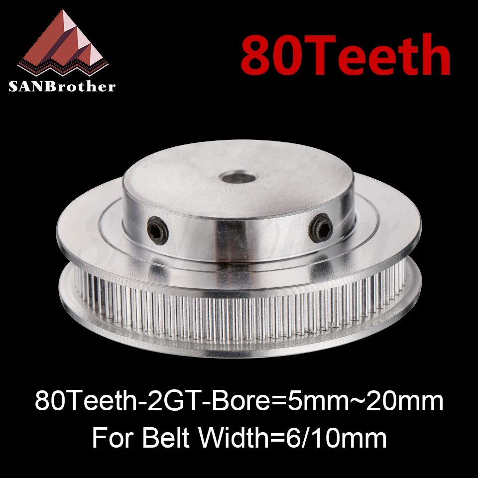

Синхронный шкив с отверстием, 80 зубьев, 2 м, 2 Гт, 5/6/6, 35/ 8/10/12 мм, для ширины 6 мм, 10 мм, 15 мм, 2GT, ремень грт2, шкив GT2, 80 зубьев