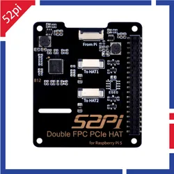 52Pi Raspberry Pi 5 B12 Double FPC PCIe HAT for Raspberry Pi 5