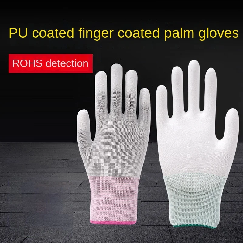 

5pair Antistatic Gloves Anti Static ESD Electronic Working Gloves pu coated palm coated finger PC Antiskid for Finger Protection