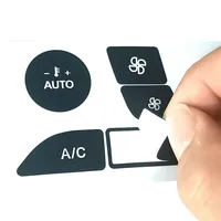 For Ford Focus Button Sticker for Ford Focus 2 MK2 Accessories Silver Vinyl Climate Repair Decals for MK1 MK III Air Dashboard
