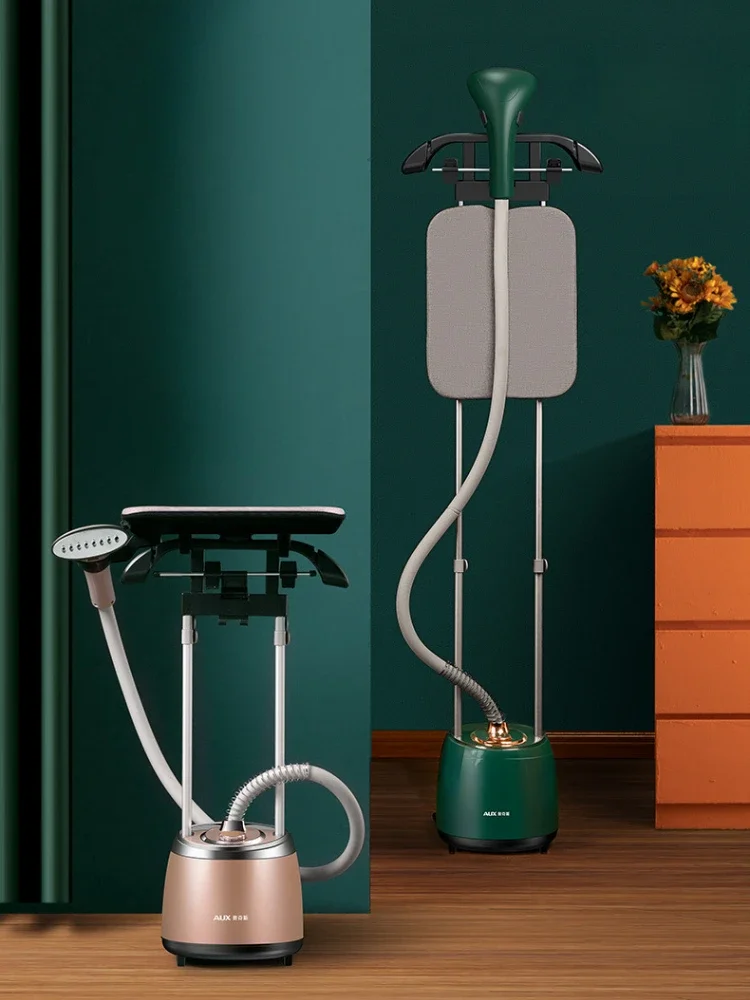 Domowa maszyna do prasowania z podwójnym prętem, żelazko parowe o dużej pojemności, pionowe żelazko wiszące, wyjątkowo wygodne prasowanie ubrań