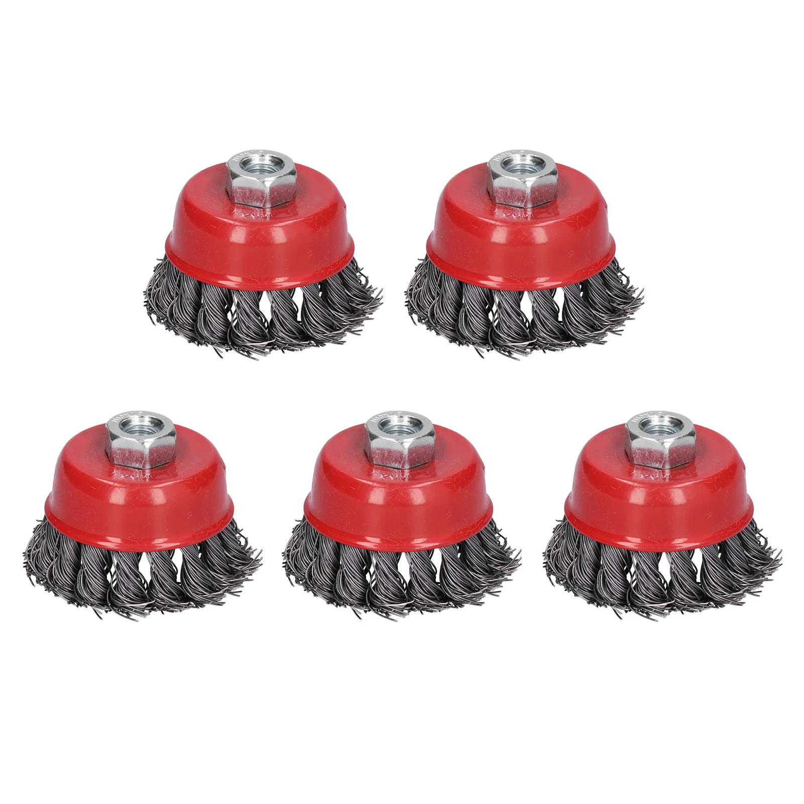 

Steel Wire Wheels Bowl Type Twisted Brushes Set M10 Screw Mounting Polishing Tool Polishing Wheel Tool Twisted Wire Wheel