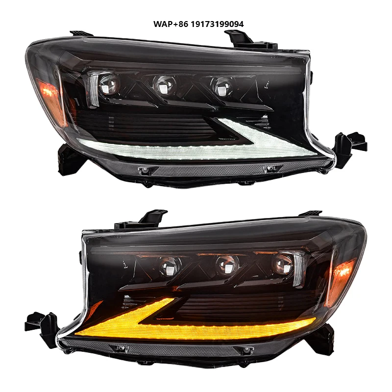 

for Toyota-Fortuner 2008-2011 Led Headlights Head Lights Upgrade Headlamp Head Lamp Lighting Systems DRL Front Lights