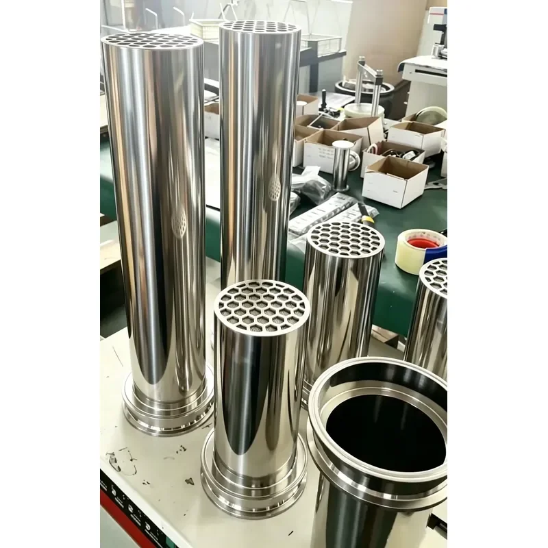 SS304 CRC Column Sleeve Tri Clamp Stinger CRC Column Closed Loop Extractor Filter Sintered Bucket