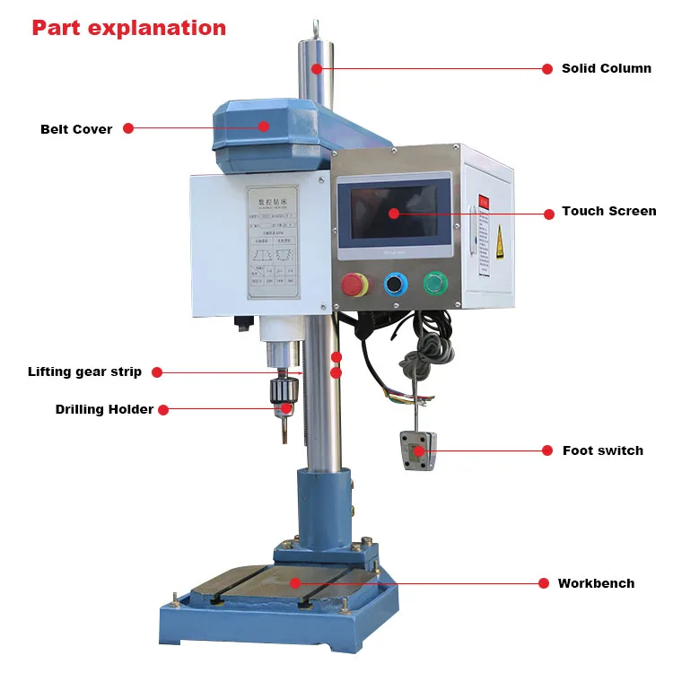 Automatic SK 23 CNC Double Servo Multi Spindle Head Power Drilling And Tapping Machine