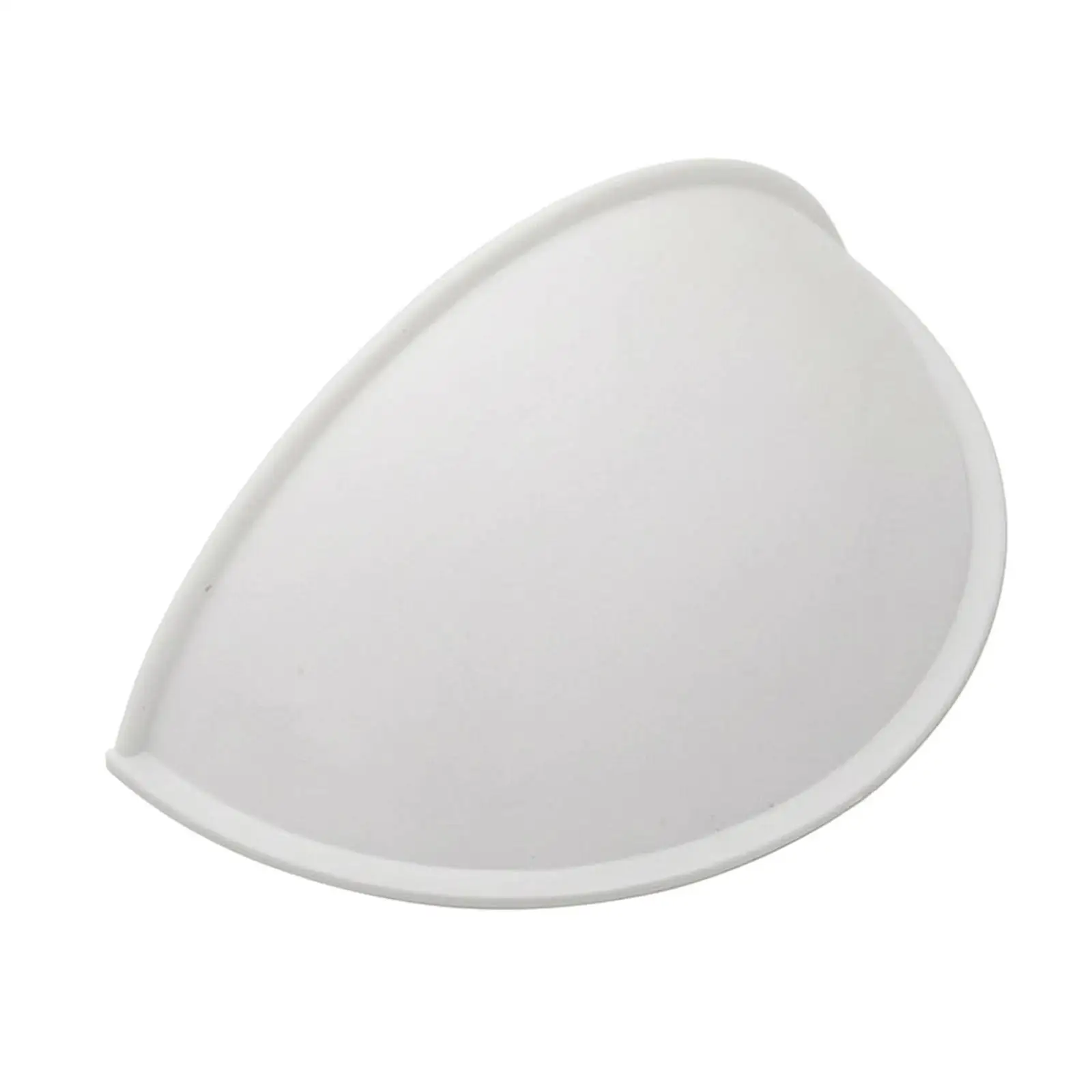 Contoured Urine Deflector for Squat Toilet Anti Splash Spray Guard with Mounting Strips Practical Washroom Cleanliness Aid