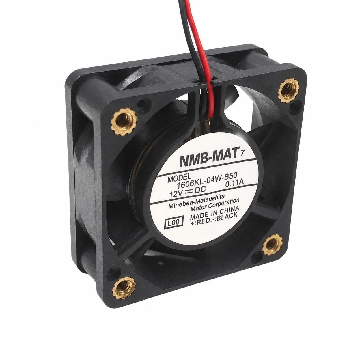 1606KL-04W-B50 Axial Cooling Fan 40x40x15mm 4015 12V 0.11A 6500RPM for NMB