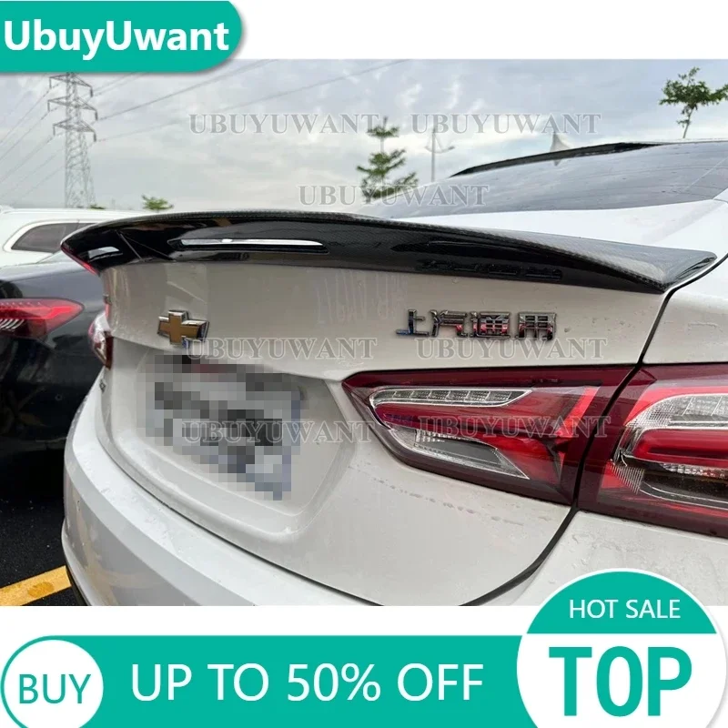 

For Chevrolet Malibu XL Spoiler 2016-2023 Year Glossy Carbon Fiber/FRP Rear Wing R Style Accessories Car Refitt Spoiler