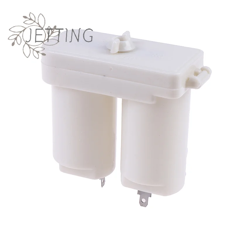 Hot Double Compartments Universal Battery Box for Gas Water Heater Accessories Parts Plastic Double Battery Case(white)