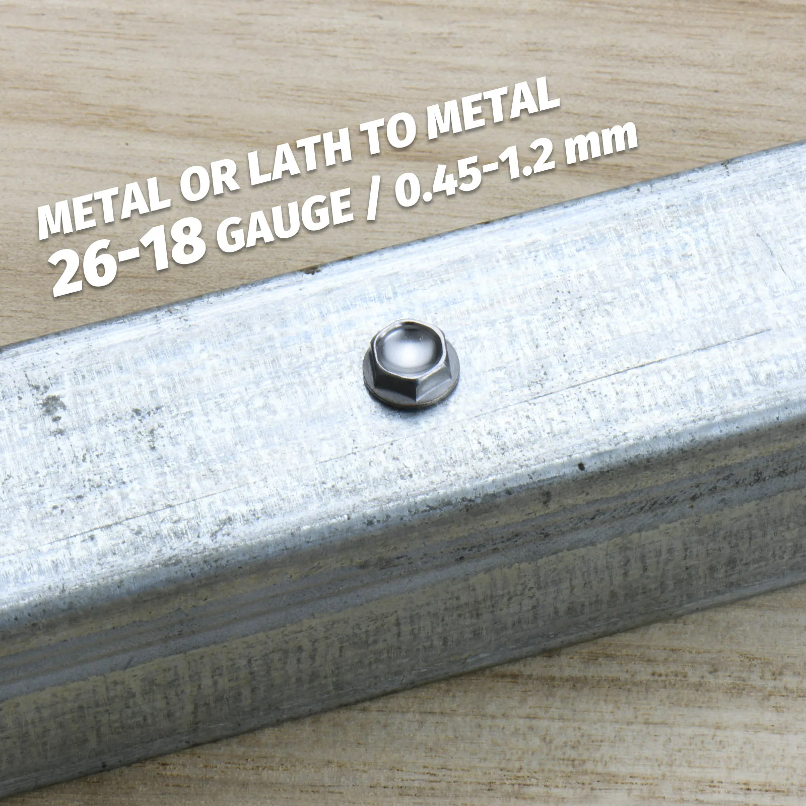 # 8 M4.2 مسامير الصفائح المعدنية ذاتية التنصت 410 سداسية من الفولاذ المقاوم للصدأ غسالة الرأس عالية القوة سريعة التنصت مسامير تيك مخرطة للمعادن