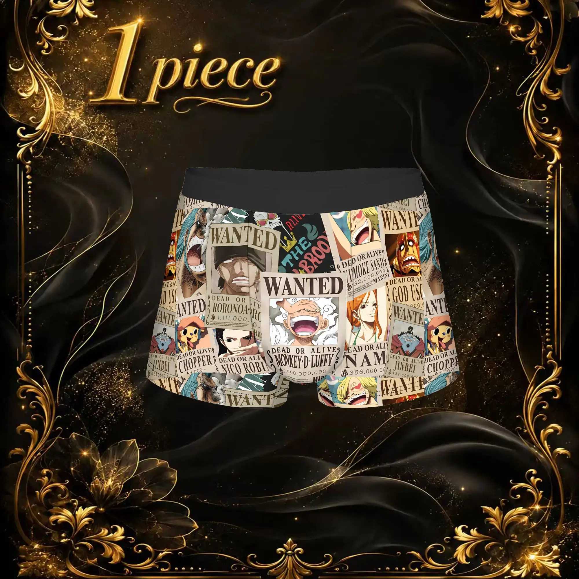 Anime One piece Theme Theme Boxers adults 18 plus Custom Underpants Homme Panties Men's Underwear Sexy Shorts Boxer Briefs