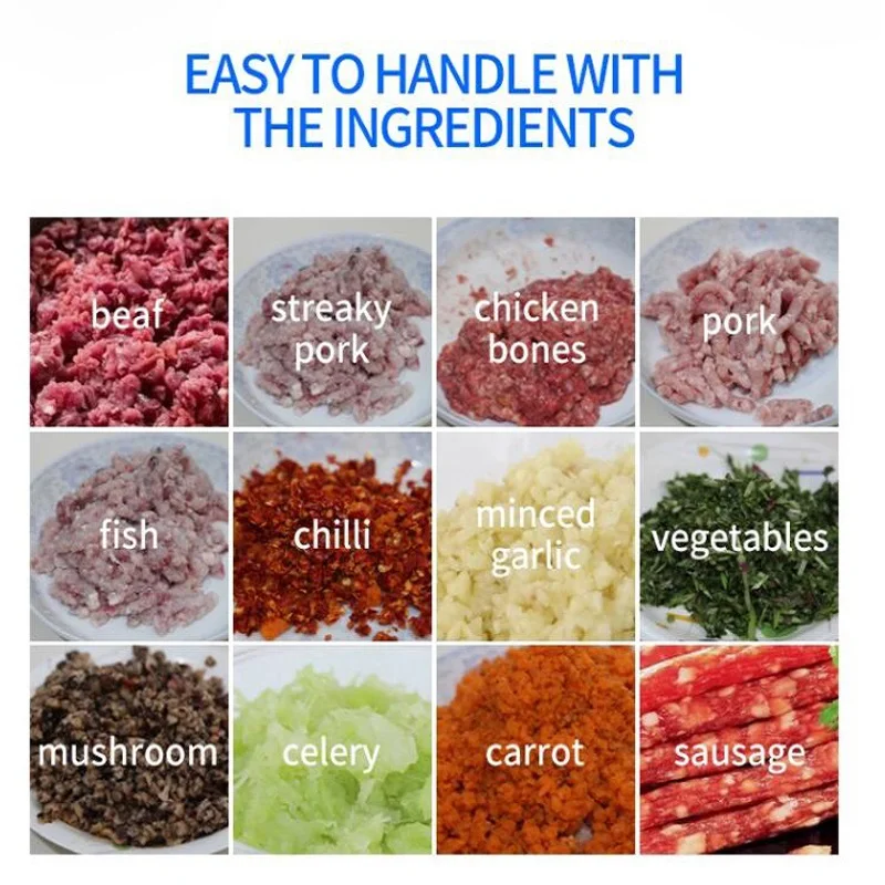 Fresh Meat Dicer Fully Automatic Meat Slicer Integrated Machine Electric Meat Cutter Machine Chicken Fillet Shredder