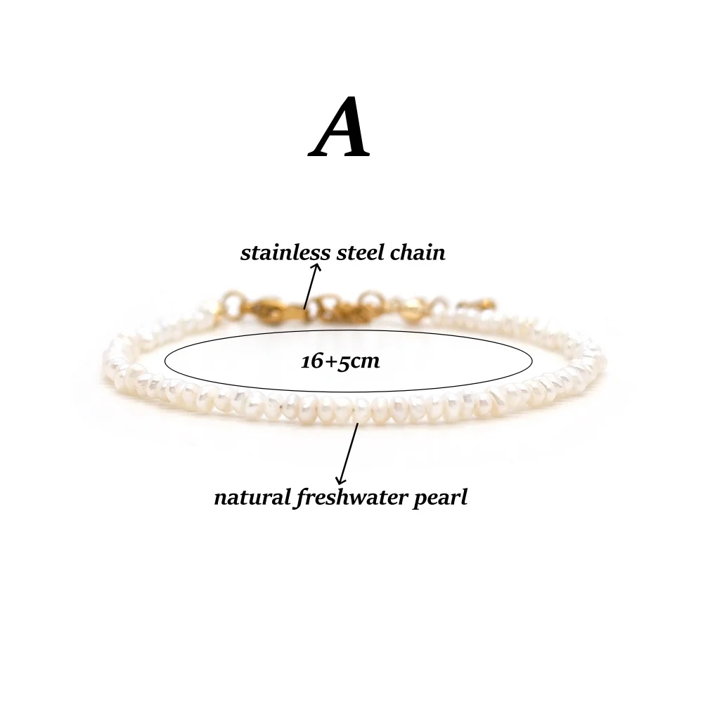 Stapelbare Naturstein-Perlenarmbänder in verschiedenen Farben, Großhandel, Boho-Mini-Perlenarmband, echte Perlen, zierlicher Schmuck, Geschenk für Frauen – Detail 2