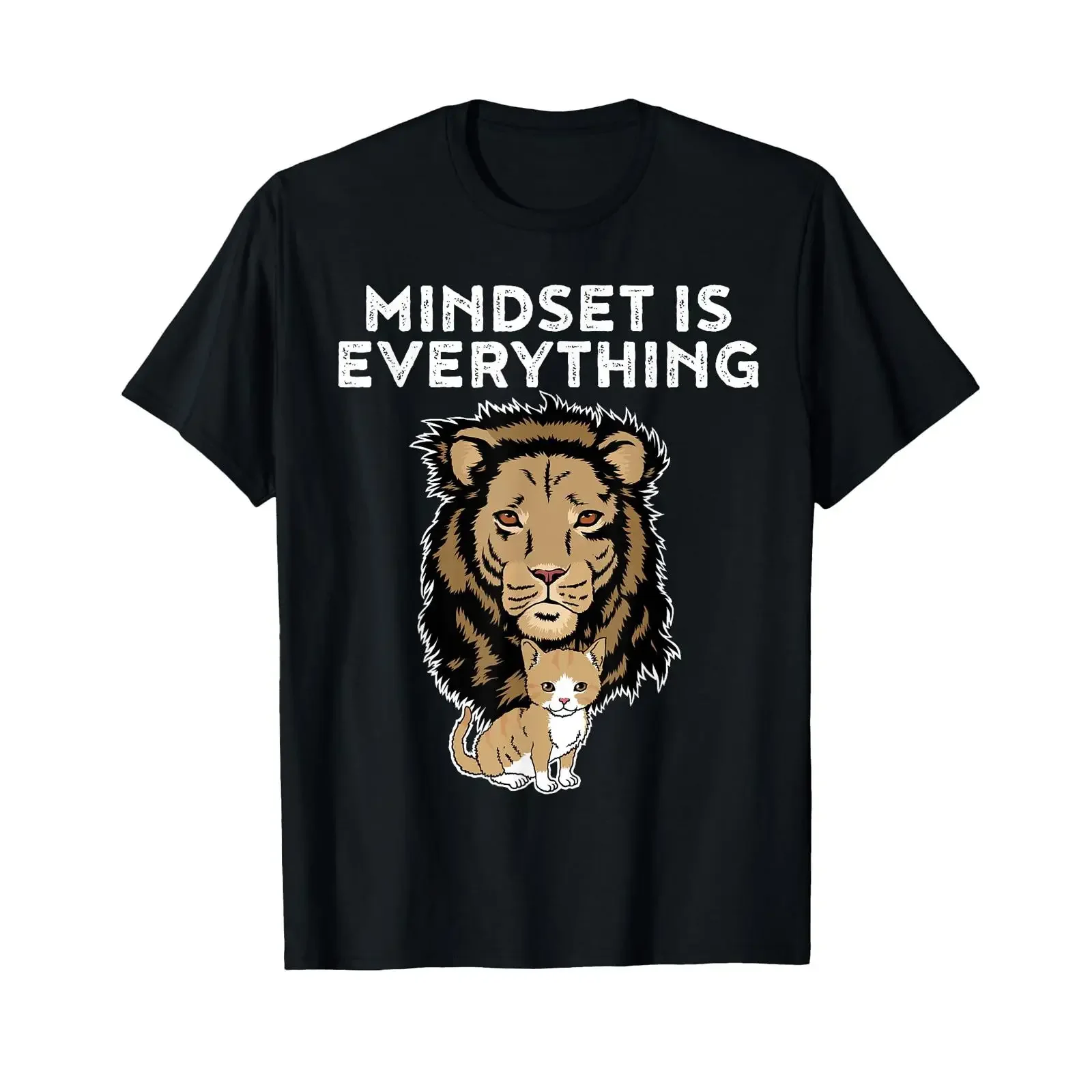 Mindset Is Everything T Shirt vintage Washed fashion Slightly graphic Casual Stretched Breathable Comfortable Soft