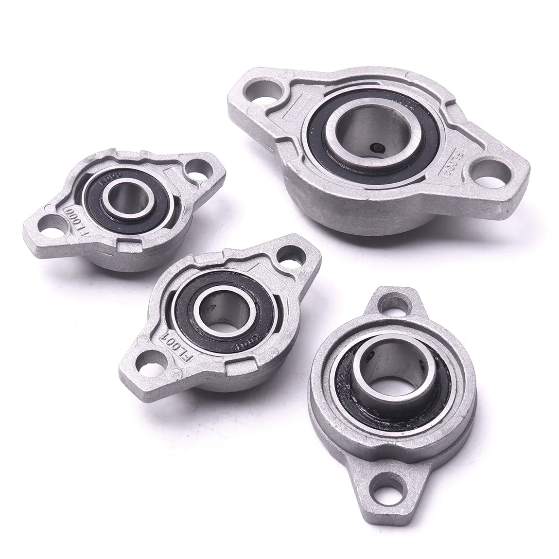 1pc 10/12/15/20mm Bore Diameter Zinc Alloy Pillow Block Flange Bearing KFL Series KFL001 KFL000 KFL002 KFL004