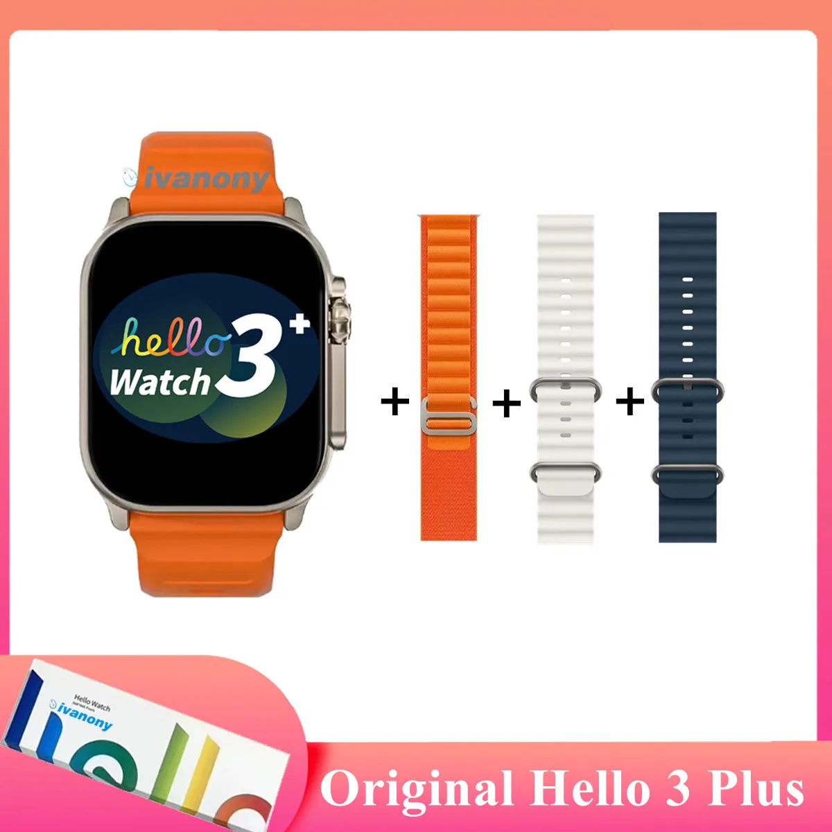 

Умные часы Hello 3 Watch Plus, оригинальные 4 ГБ/ROM, Bluetooth-вызов, фото Ablum Amoled, экран, умные часы серии 10, для мужчин и женщин