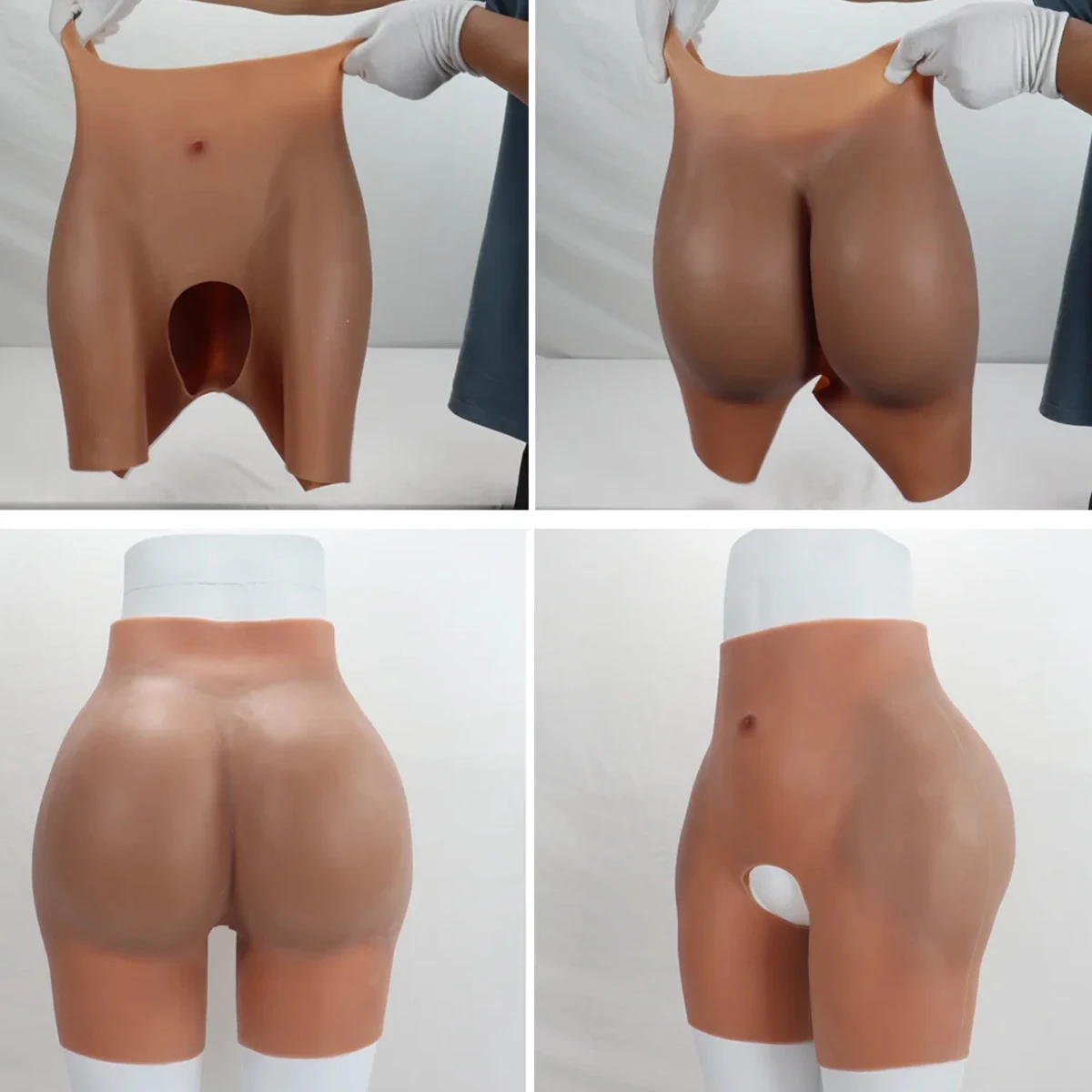 Female Silicone Sexy Fake Big Butts and Hips Enhancement Padded Panties Butt Lifting Shapewear Realistic Ass Buttocks Cosplay