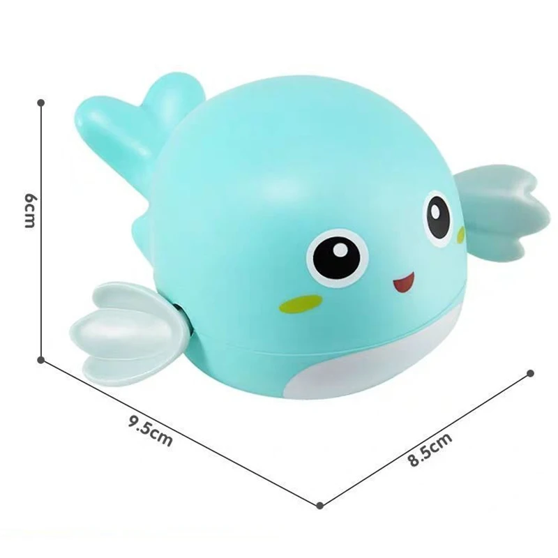 Baby Bath Toys Classic Chain Clockwork Swimming Turtles Dolphin Bath Toys For Kids Floating Wind Up Toys Swimming Accessories