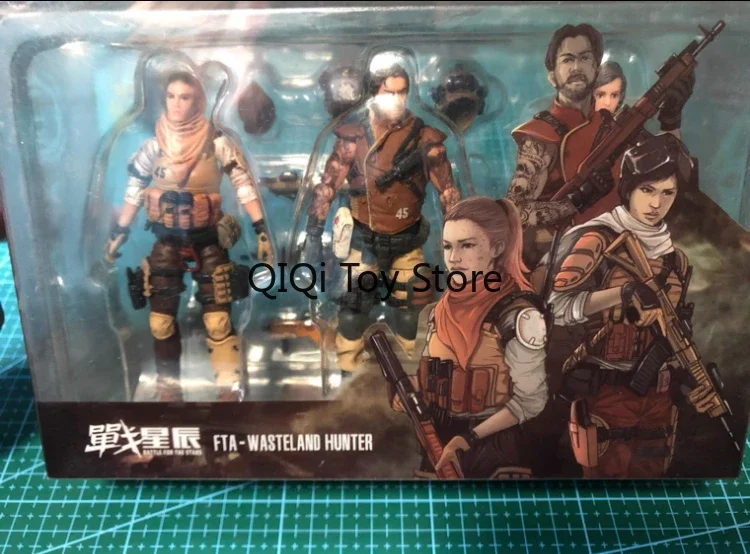 Em estoque JOYTOY Dark Source 3,75 polegadas Wild Dust Hunter Trio Wild Dust Squad, Wild Hunter, 1/18, Soldado