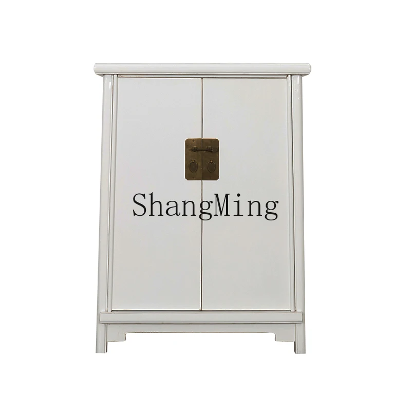 

CL new Chinese solid wood two doors antique and old side cabinets, entrance cabinets, retro and old shoe cabinets, lockers
